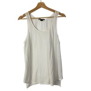 Theyskens' Theory‎ White Scoop Neck Tank Top S